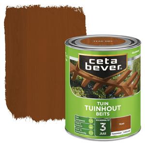 CetaBever tuinhoutbeits transparant teak zijdeglans 750 ml