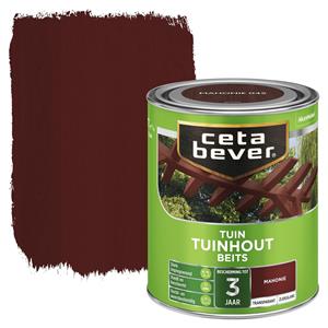 CetaBever tuinhoutbeits transparant mahonie zijdeglans 750 ml