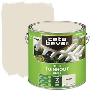 CetaBever tuinhoutbeits dekkend RAL 9001 crème wit zijdeglans 750 ml