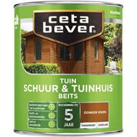 CetaBever tuinbeits schuur & tuinhuis transparant donker eiken zijdeglans 750 ml