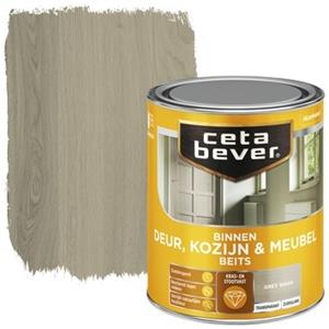 CetaBever binnenbeits deur, kozijn en meubel transparant grey wash zijdeglans 750 ml