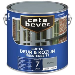 CetaBever meesterbeits deur & kozijn dekkend RAL 7001 zilvergrijs zijdeglans 750 ml