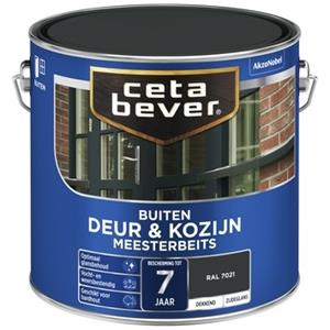 CetaBever meesterbeits deur & kozijn dekkend RAL 7021 zwartgrijs zijdeglans 750 ml