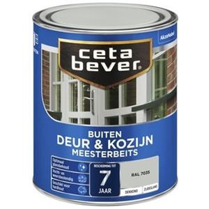 CetaBever meesterbeits deur & kozijn dekkend RAL 7035 lichtgrijs zijdeglans 750 ml