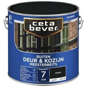 CetaBever meesterbeits deur & kozijn dekkend zwart zijdeglans 750 ml