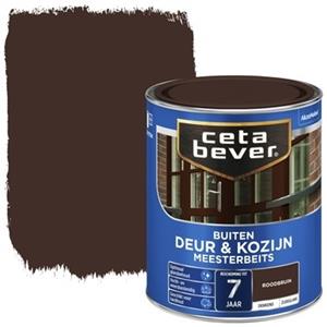 CetaBever meesterbeits deur & kozijn dekkend roodbruin zijdeglans 750 ml