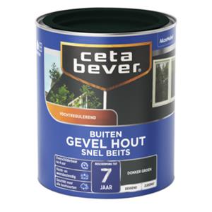 CetaBever snel beits gevel & kozijn dekkend donkergroen zijdemat 750 ml