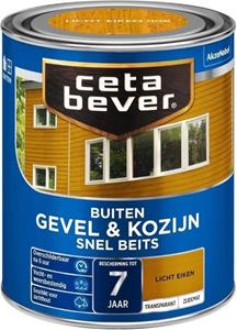 CetaBever snel beits gevel & kozijn transparant eiken zijdemat 750 ml