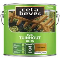 CetaBever tuinhoutbeits transparant licht eiken zijdeglans 2,5 l