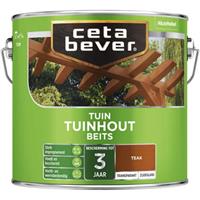 CetaBever tuinhoutbeits transparant teak zijdeglans 2,5 l