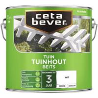 CetaBever tuinhoutbeits dekkend wit zijdeglans 2,5 l