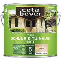 CetaBever tuinbeits schuur & tuinhuis transparant blank zijdeglans 2,5 l