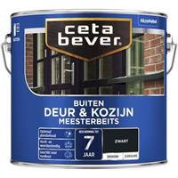 CetaBever meesterbeits deur & kozijn dekkend zwart zijdeglans 2,5 l