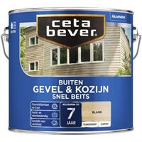 CetaBever snel beits gevel & kozijn transparant blank zijdemat 2,5 l