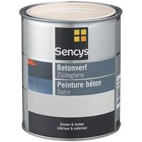 Sencys betonverf lak zijdeglans wit 750ml