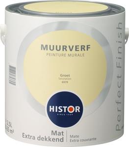 Histor perfect finish muurverf mat 6979 groet 2.5 ltr