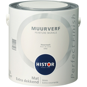 Histor Perfect Finish muurverf mat hoornwit 2,5 l
