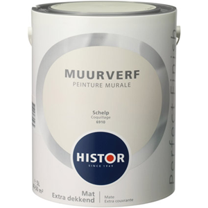 Histor perfect finish muurverf mat 6910 schelp 5 ltr