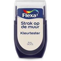 Strak op de muur Kleurtester RAL9001 Créme wit mat