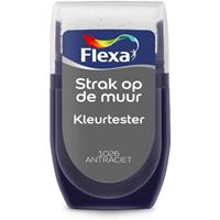 Flexa Strak op de muur Kleurtester Antraciet mat 30ml