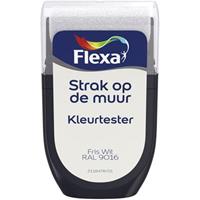 Flexa Strak op de muur Kleurtester Fris wit RAL9016 mat 30ml