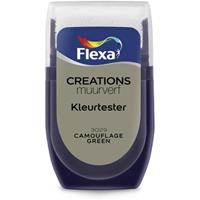 Flexa Creations muurverf Kleurtester Camouflage Green 30ml