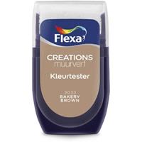 Flexa creations muurverf tester 3033 bakery brown 30 ml