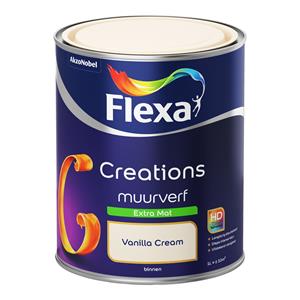 Flexa Creations muurverf extra mat vanilla cream 1 l