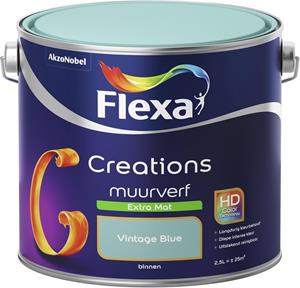 Flexa Creations muurverf extra mat vintage blue 1 l