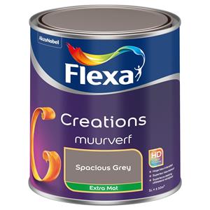 Flexa Creations muurverf extra mat spacious grey 1 l