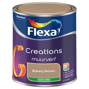 Flexa Creations muurverf extra mat bakery brown 1 l