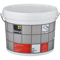 Sencys schorspleister fijn 2mm mat wit 15KG