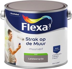 Flexa Strak op de Muur muurverf leisteengrijs 2,5 l