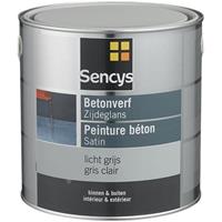 Sencys betonverf lak zijdeglans lichtgrijs 2,5L