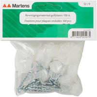 Martens bevestigingsmateriaal voor PVC/polyester golfplaat 32/9, 100 stuks