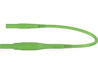 Stäubli XSMF-419 Messleitung [Lamellenstecker 4mm - Lamellenstecker 4 mm] 1.00m Grün