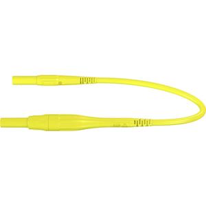 Stäubli XSMF-419 Meetsnoer [Banaanstekker 4 mm - Banaanstekker 4 mm] 1.00 m Geel 1 stuk(s)