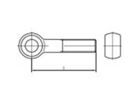 toolcraft Augenschrauben M6 35mm DIN 444 Edelstahl A2 10St.