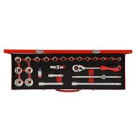 Gedore RED - R69004024 24-delige Dopsleutelset 1/2''