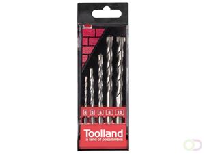 Toolland STEENBOREN - 4, 5, 6, 8, 10mm - 