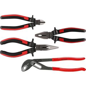 kstools KS Tools ERGOTORQUE tangenset, 2-componentengreep, 4 delen