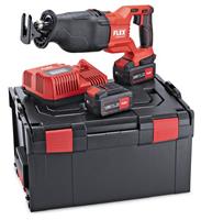 Flex RSP DW 18.0-EC/5.0 Set 18V Li-Ion Accu Reciprozaag Set (2x 5,0Ah) In L-Boxx - Koolborstelloos