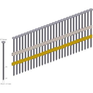 Prebena Streifennägel RK28/65BK Glattschaft
