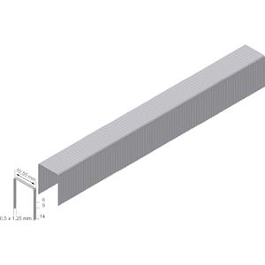 Prebena Heftklammern Typ PF-09CNK 1 Paket á 1000 Stück