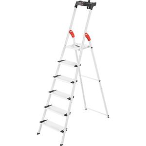 Trapladder Hailo L80, EN 131, met multifunctioneel plateau & XXL-trappen, tot 150 kg, verschillende varianten