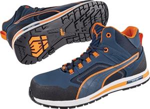 PUMA Safety Crosstwist Mid 633140-41 Veiligheidslaarzen S3 Maat: 41 Blauw, Oranje 1 paar