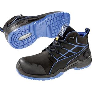 PUMA Safety Krypton Blue Mid 634200-44 ESD veiligheidslaarzen S3 Maat: 44 Zwart, Blauw 1 paar