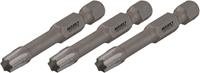 Hazet - 2223SLG-T10/3 3-delige Krachttorsiebits - Zeskant - TORX - T10 x 50mm