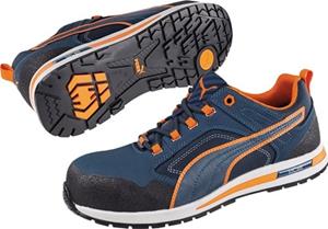 PUMA Safety Crosstwist Low 643100-43 Veiligheidsschoenen S3 Maat: 43 Blauw, Oranje 1 paar