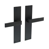intersteel Deurkruk Amsterdam Met Schild 250x55x2mm Blind Zwart